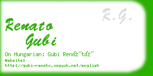 renato gubi business card